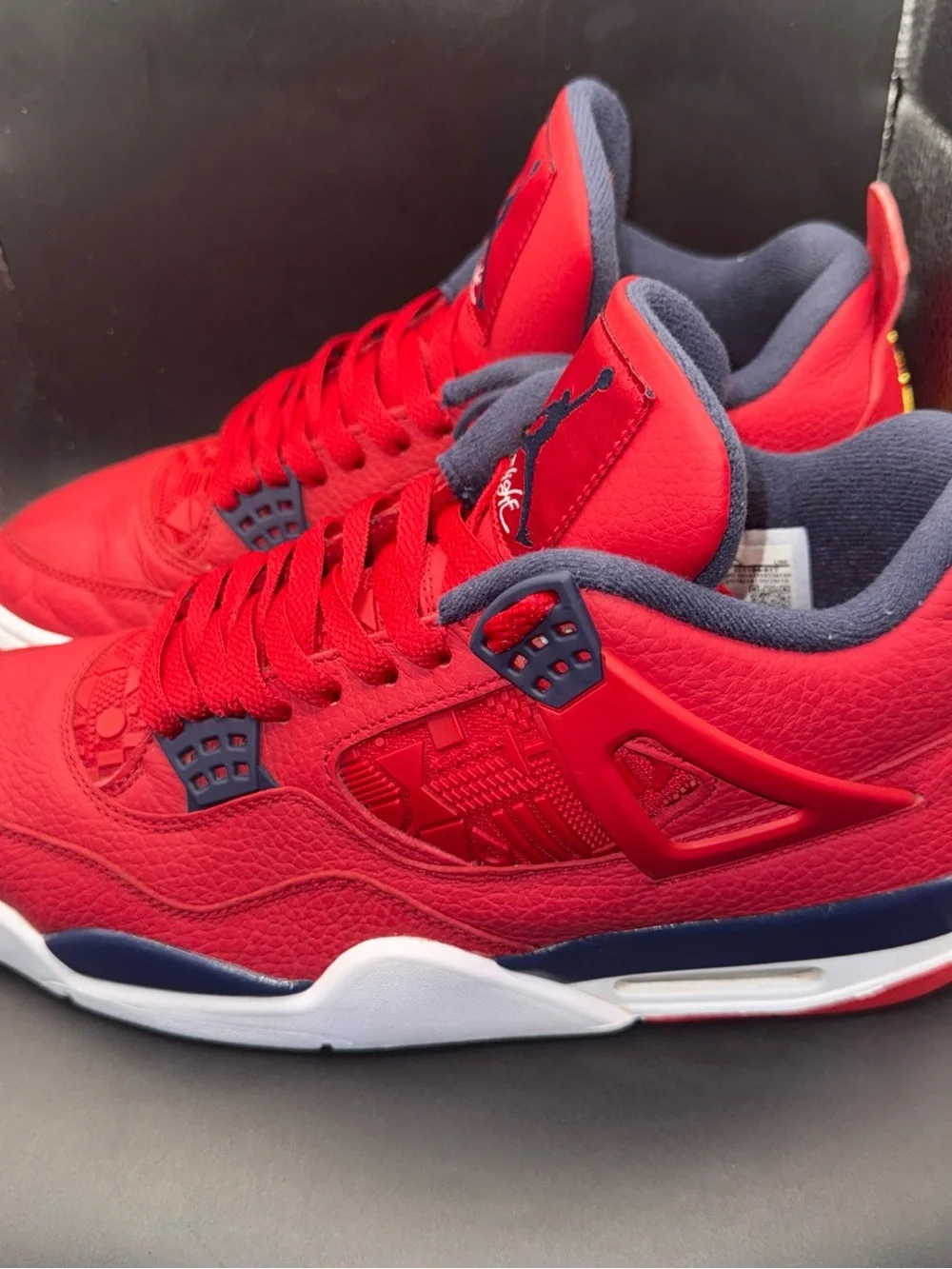 Size 10.5 - Air Jordan 4 Retro FIBA, CI1184-617, Clean, No OG Box, Good Cond